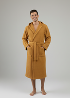 Organic Turkish Cotton Waffle Bathrobe – Luxurious Spa Gift for Grandma
