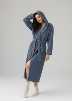 Organic Turkish Cotton Waffle Bathrobe – Luxurious Spa Gift for Grandma