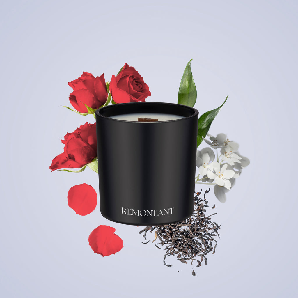 Black Rose Candle | Black Tea · Rose · Musk