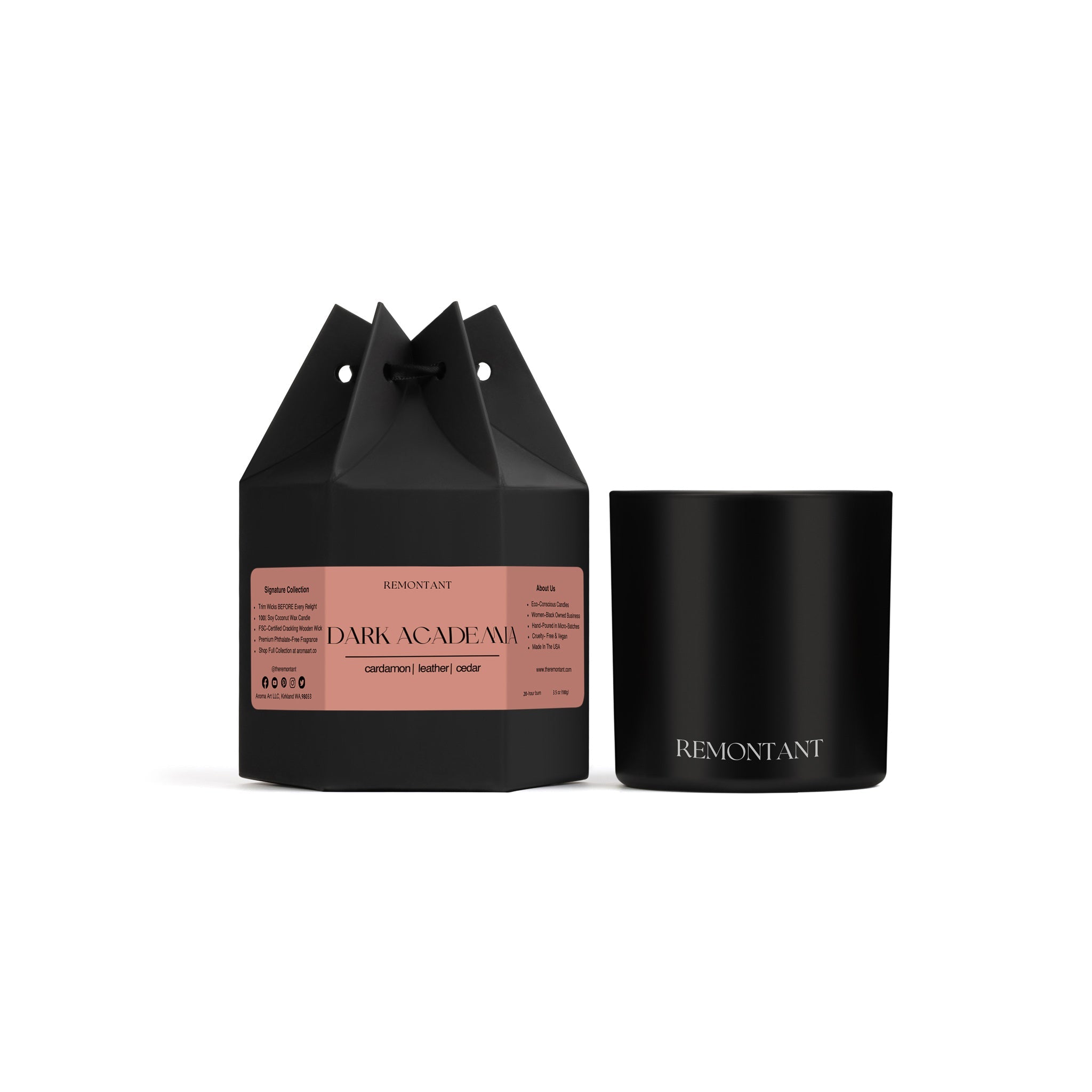 Dark Academia Candle | Cardamom · Leather · Cedar