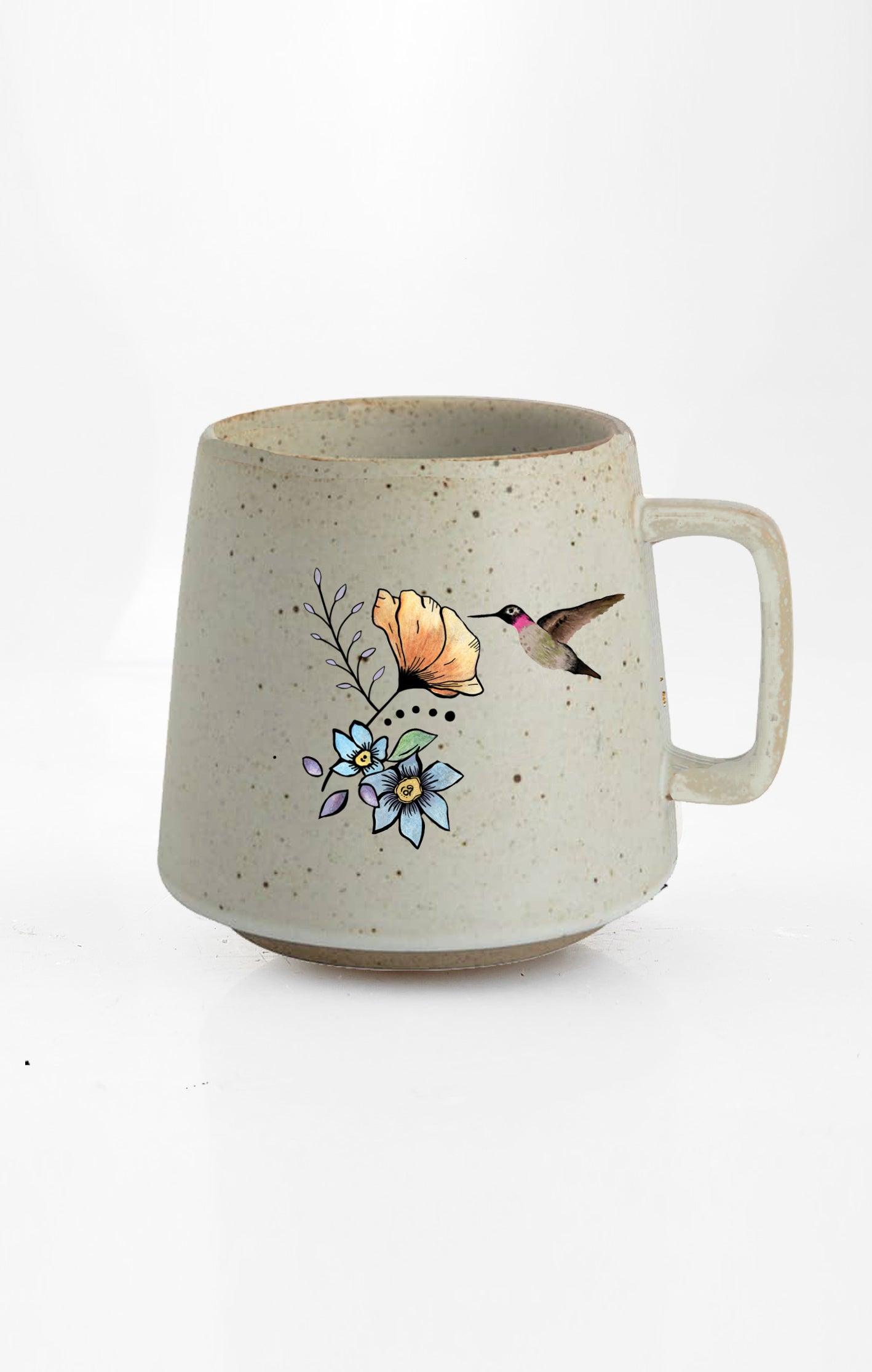This Grandma Is Loved Mug – Floral Hummingbird Gift for Grandma