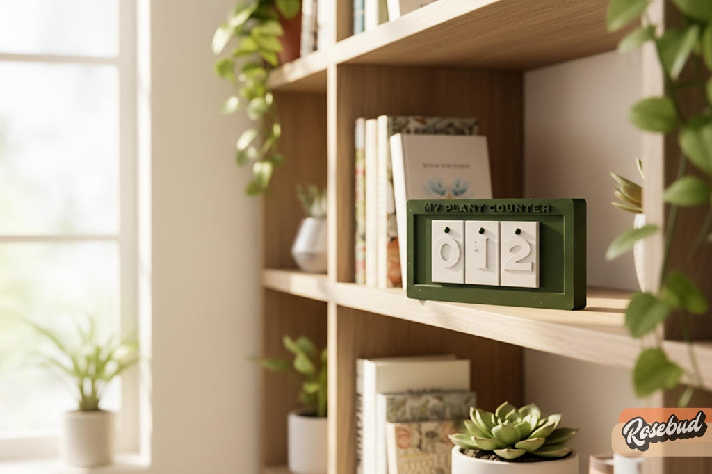 Plant Lover Gift, Plant Counter Sliding Display, Unique Houseplant Gift Idea, Garden Lover Gift, Modern Plant Decor, Plant Milestone Counter