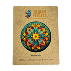 Mandala Shaped 300 Piece Wooden Jigsaw Puzzle | Trippy Puzzle Co
