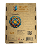Mandala Shaped 300 Piece Wooden Jigsaw Puzzle | Trippy Puzzle Co