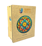 Mandala Shaped 300 Piece Wooden Jigsaw Puzzle | Trippy Puzzle Co