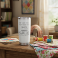 Quilting Grandma Tumbler - Lifestyle