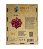 Rose Shaped 300 Piece Wooden Jigsaw Puzzle | Trippy Puzzle Co