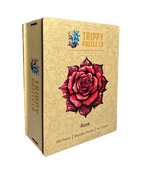Rose Shaped 300 Piece Wooden Jigsaw Puzzle | Trippy Puzzle Co