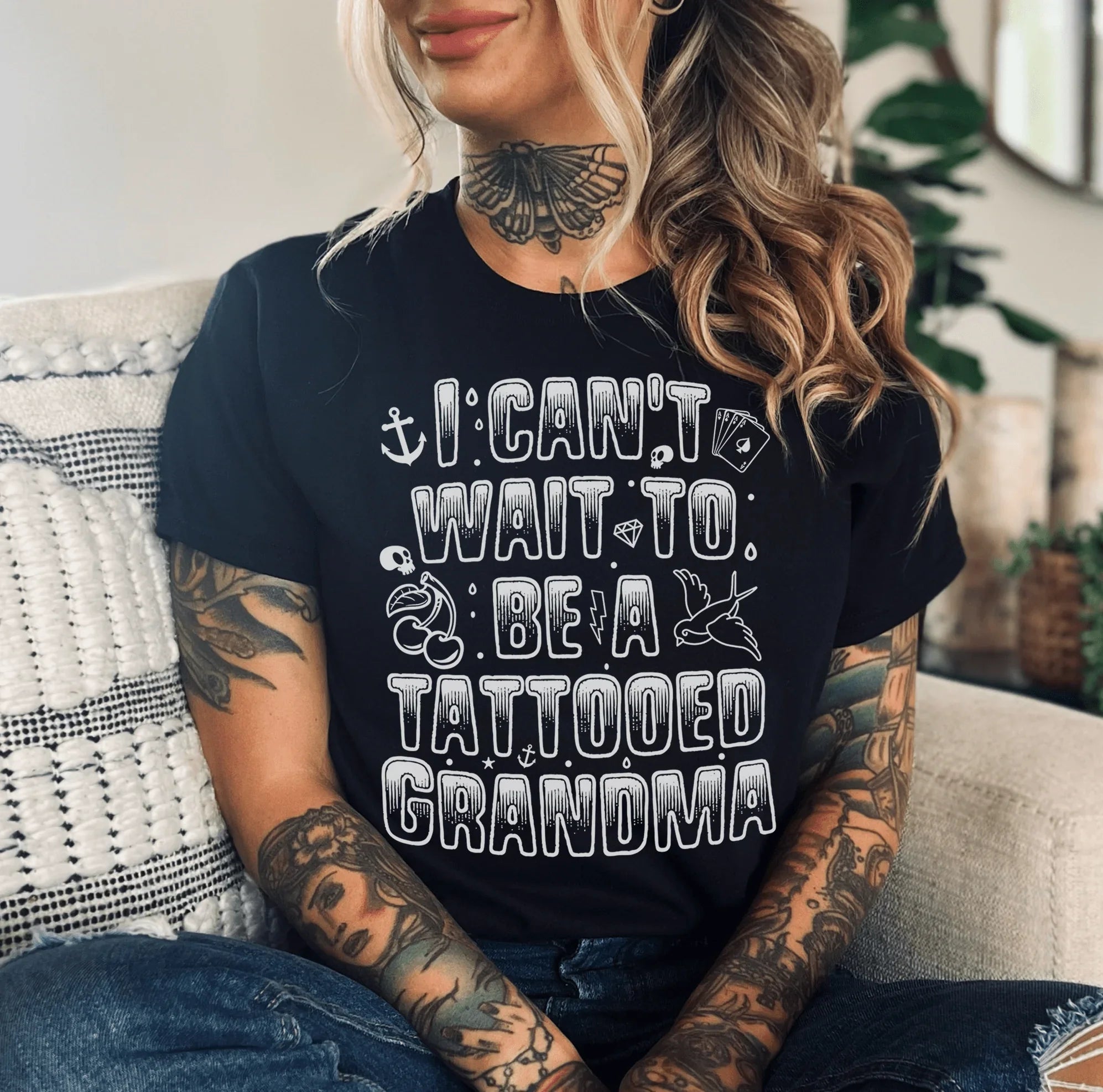 I Can't Wait to Be a Tattooed Grandma — A Tee for the Boldest Grandma Around